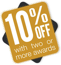 10% OFF with two or more awards
